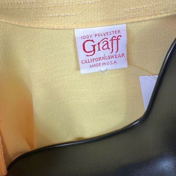 Vintage Graff Californiawear Yellow Casual Polyester Blazer - Picture 2 of 5